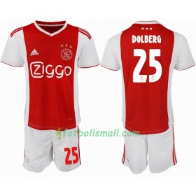 Ajax Fotbollströjor DOLBERG 25 Barn Hemma tröja 2018/19 Kortärmad